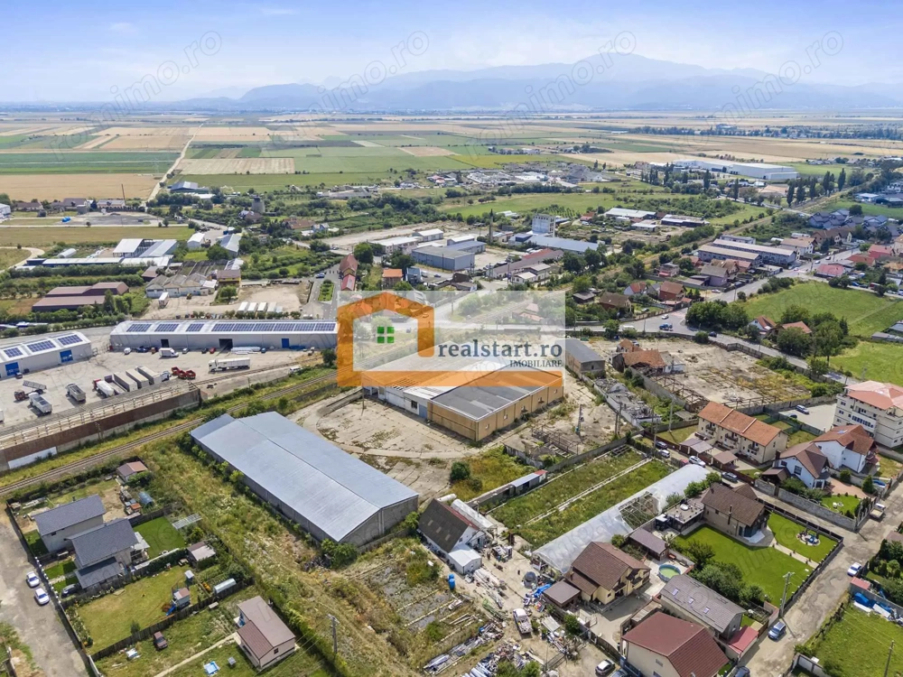 Codlea, Depozite si teren 1,7Ha, 5600mp cladiri, D 155ml la DJ112A, acces E60