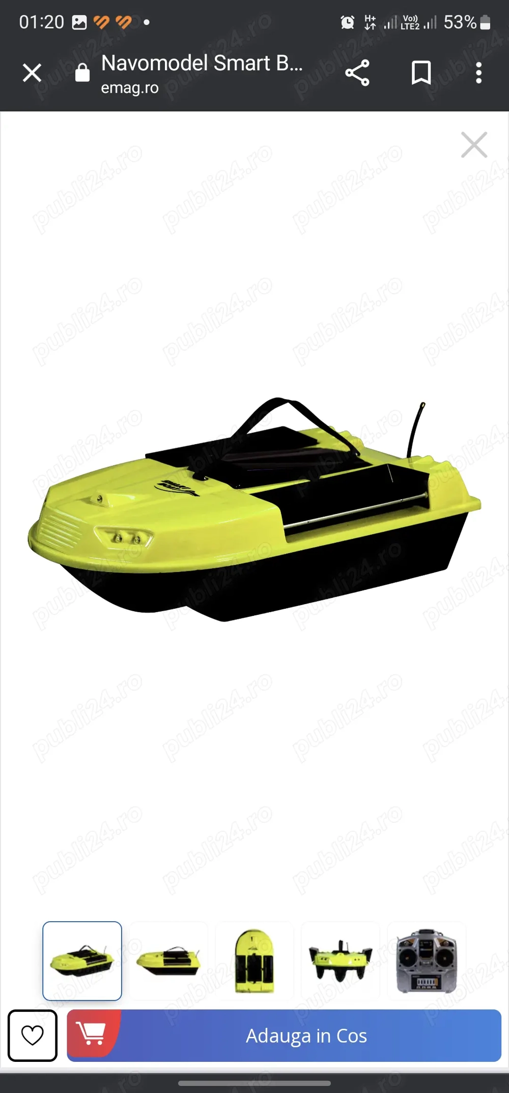 Vand navomodel Smart Boat MAX nou-nout in cutie