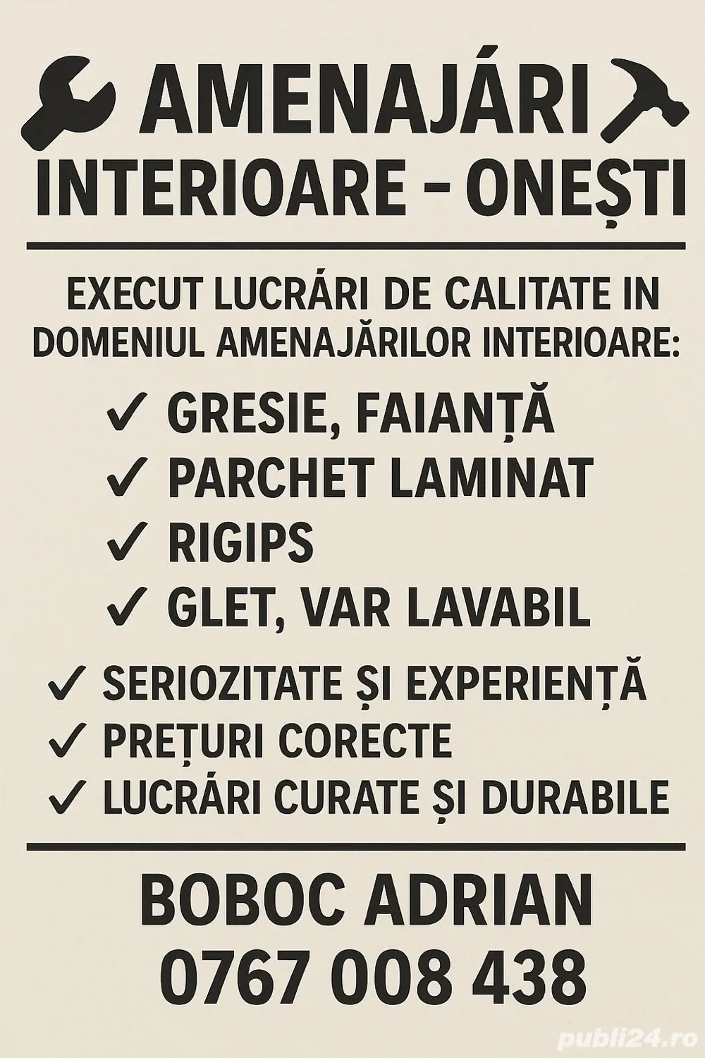 amenajari interioare