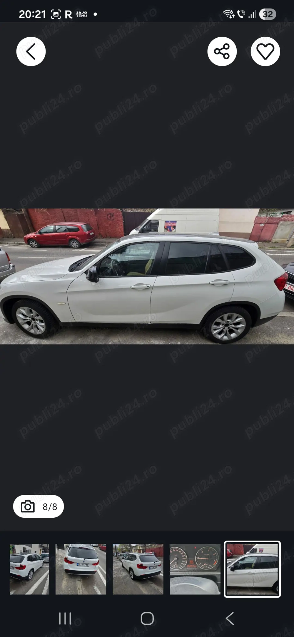 Vanzare bmw x1,2012,diesel,143cp,alb,manual.