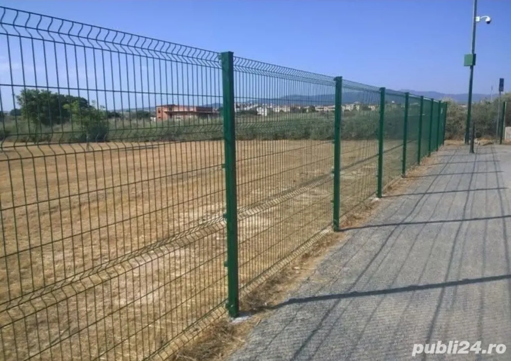 garduri și porți șipcă metalică plasă bordurată