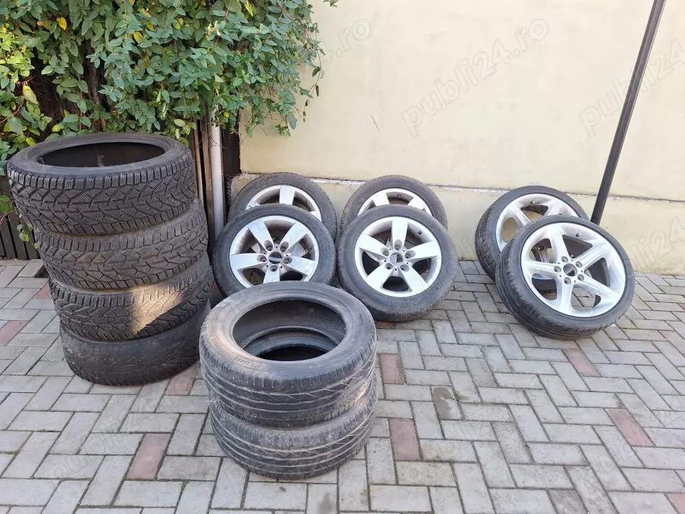 4 Anvelope Dunlop 205 / 55 / R16 91H echipate cu jante BMW