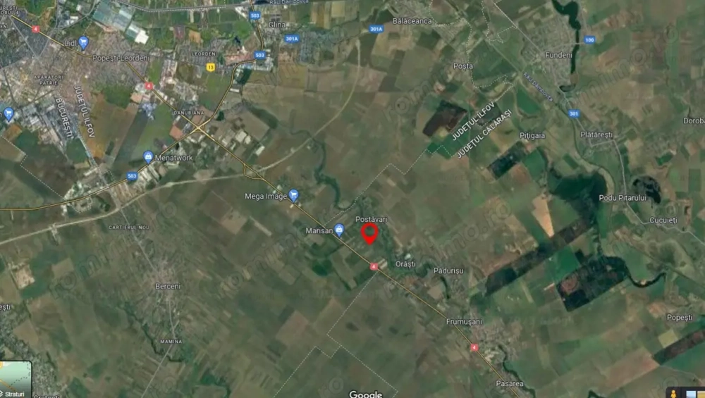 Teren Postavari - Frumusani - 1956 mp