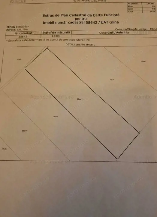 Teren 13300 mp aflat langa Postavari - Comision 0%