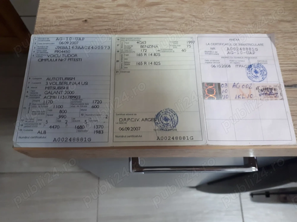 Vănd Mitsubishi Galant sin anul 1983