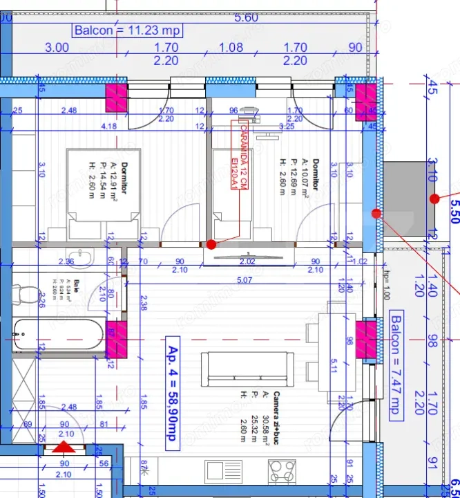 COMISION 0 !!Apartamente 1-3 camere, 37-60 mp, intermediar, garaj, zona Terra