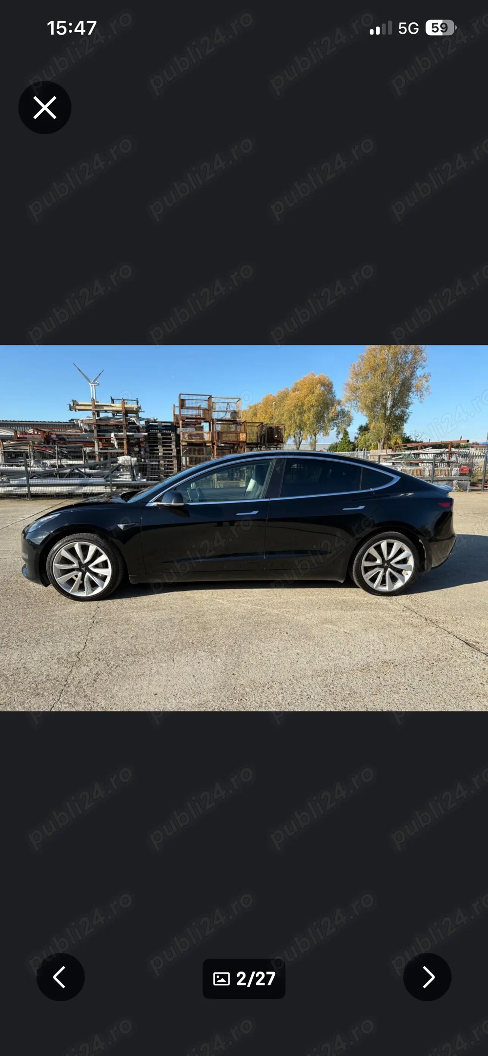 Vând Tesla Model 3 Dual Motor Long Range usor avariat, garantie activa , 