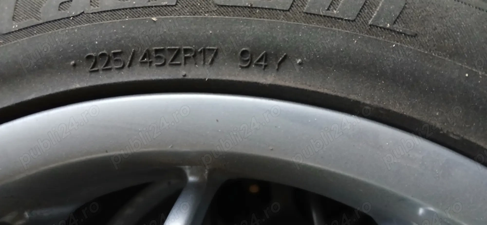 Anvelope auto cu jante pe 17