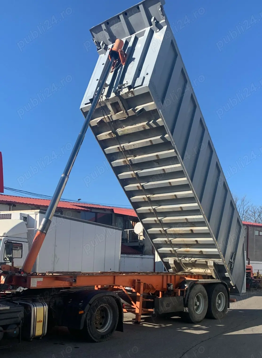 semiremorcă basculabilă SCHWARTZMUELLER - bena otel - cereale - agregate - nisip - ITP valabil