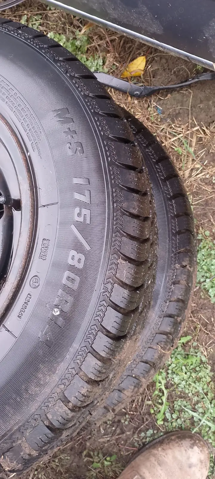 Cauciucuri cu janta 4 buc 175 80 R14 M+S