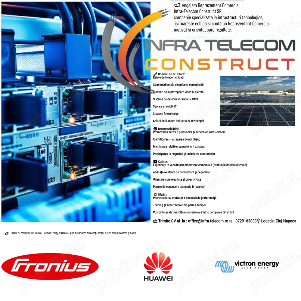  Angajăm Reprezentant Comercial