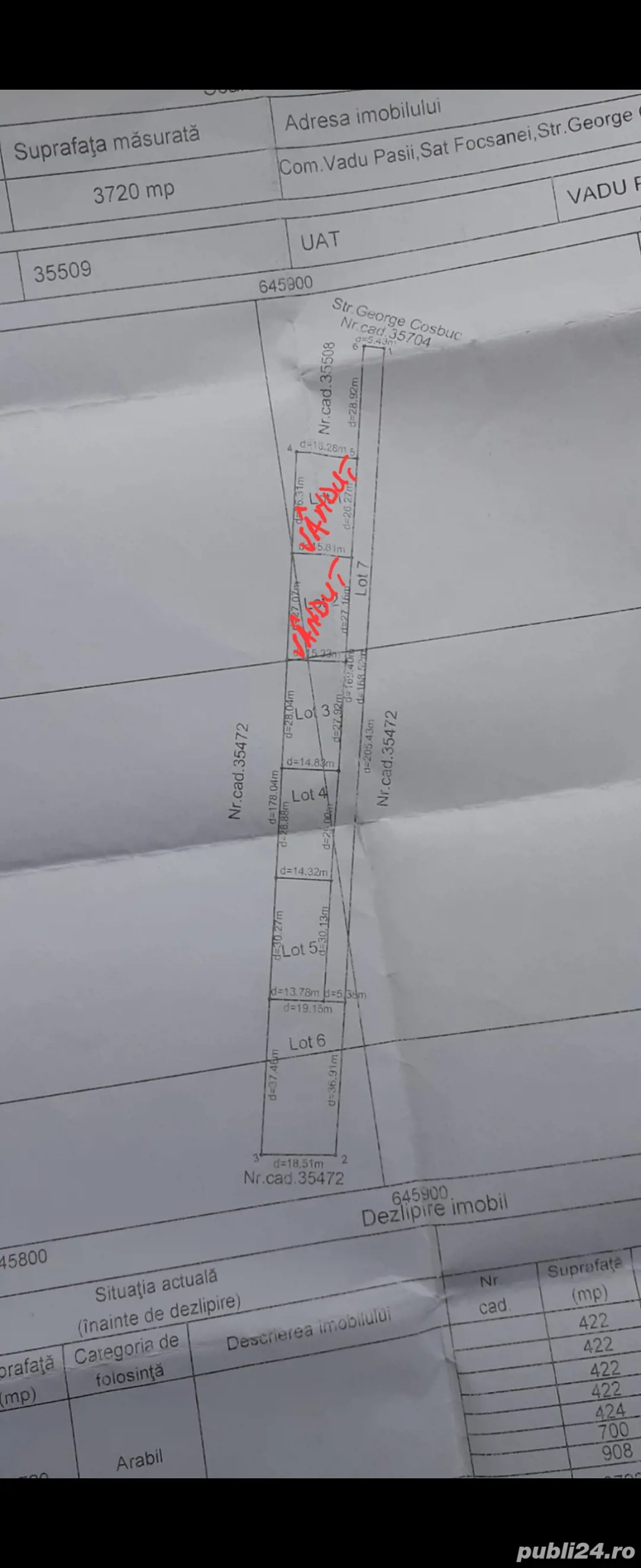 Loturi de casă în Focșănei 422mp 