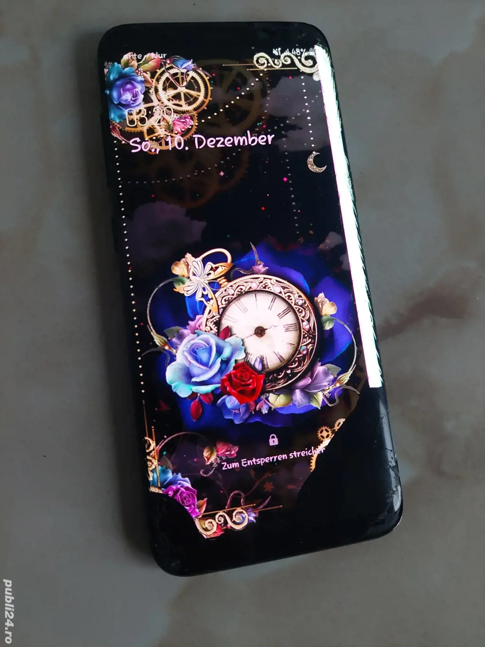 Vând Samsung Galaxy S8 spart (touch nu mai ia comenzi) [poze reale]