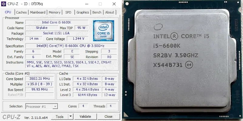 Garantie! Procesor|CPU|APU Intel I5 6600K|Pentium G4400, Sk 1151, Video Integrat