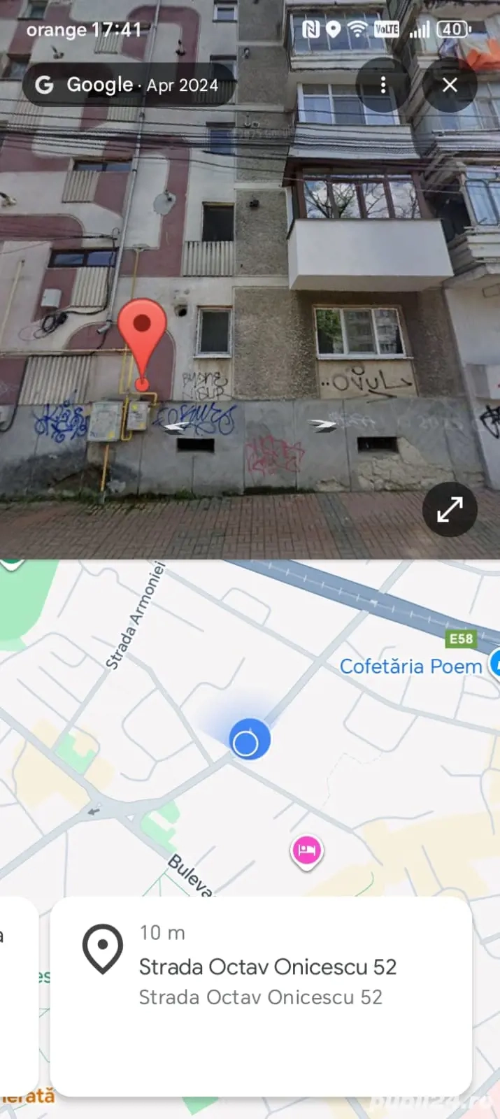 apartament cu 2 camere, Octav Onicescu 52