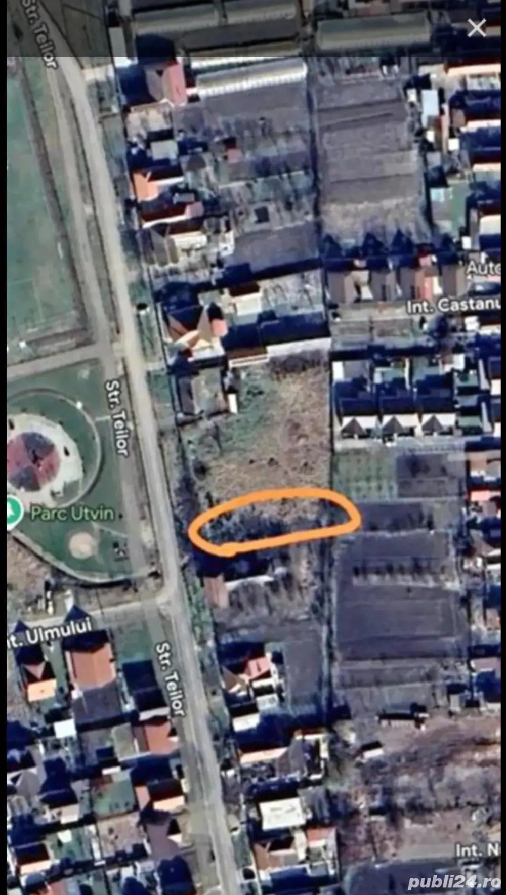 Proprietar vând teren intravilan în Localitatea Utvin 