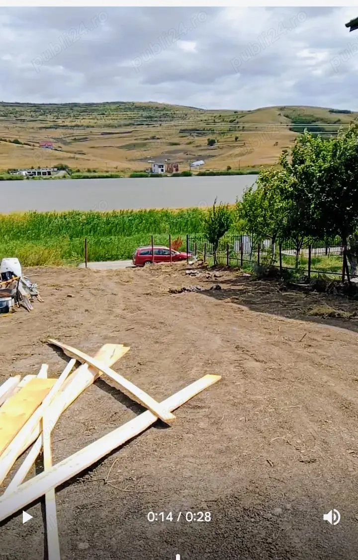 Cel mai frumos  teren  pentru casa in Câmpenești   Langa Lacul 1 Panorama superbă 
