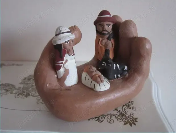 cadou rar  America de Sud Scena Nasterii handmade Peru 1970