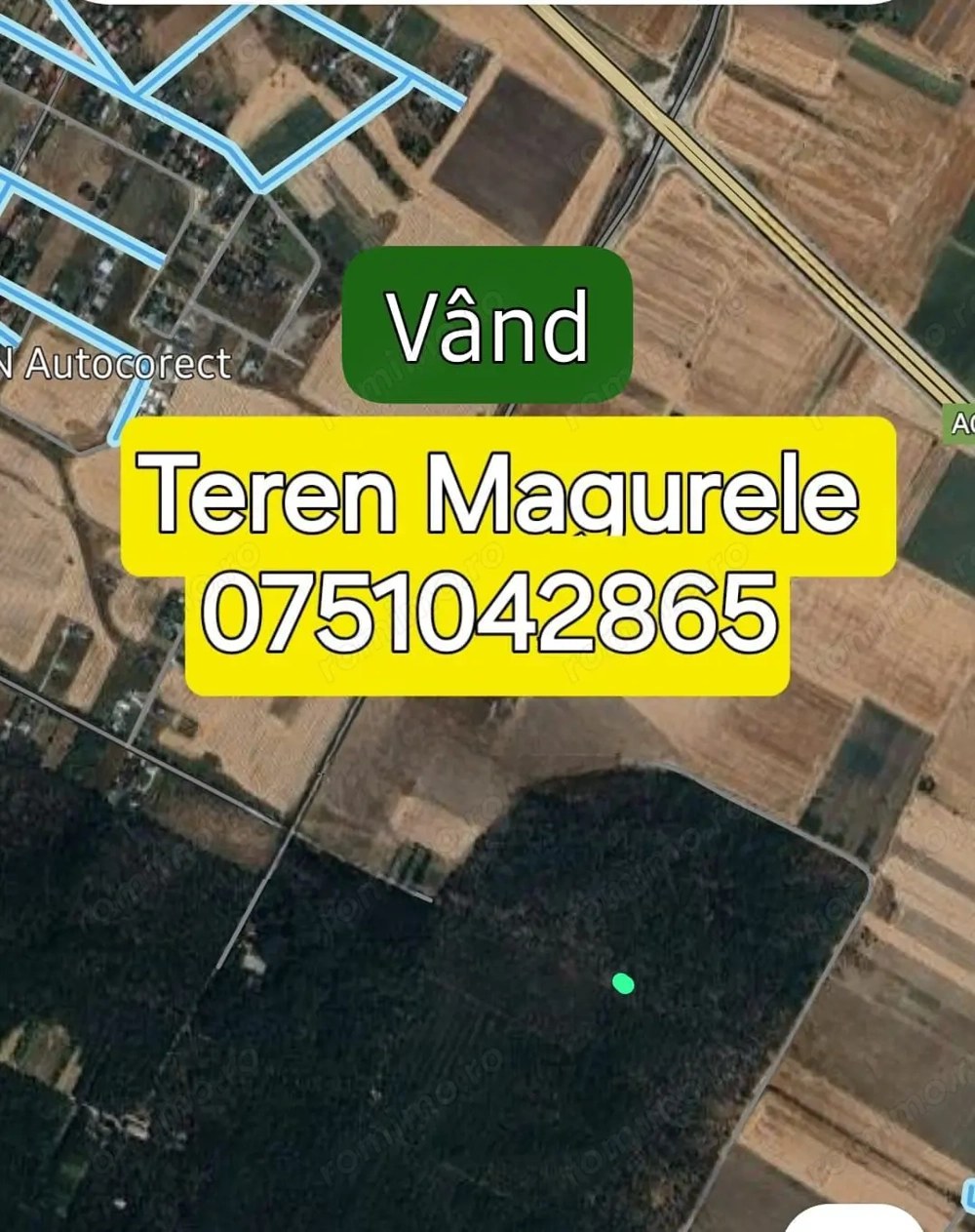 Teren Cornetu langa padure