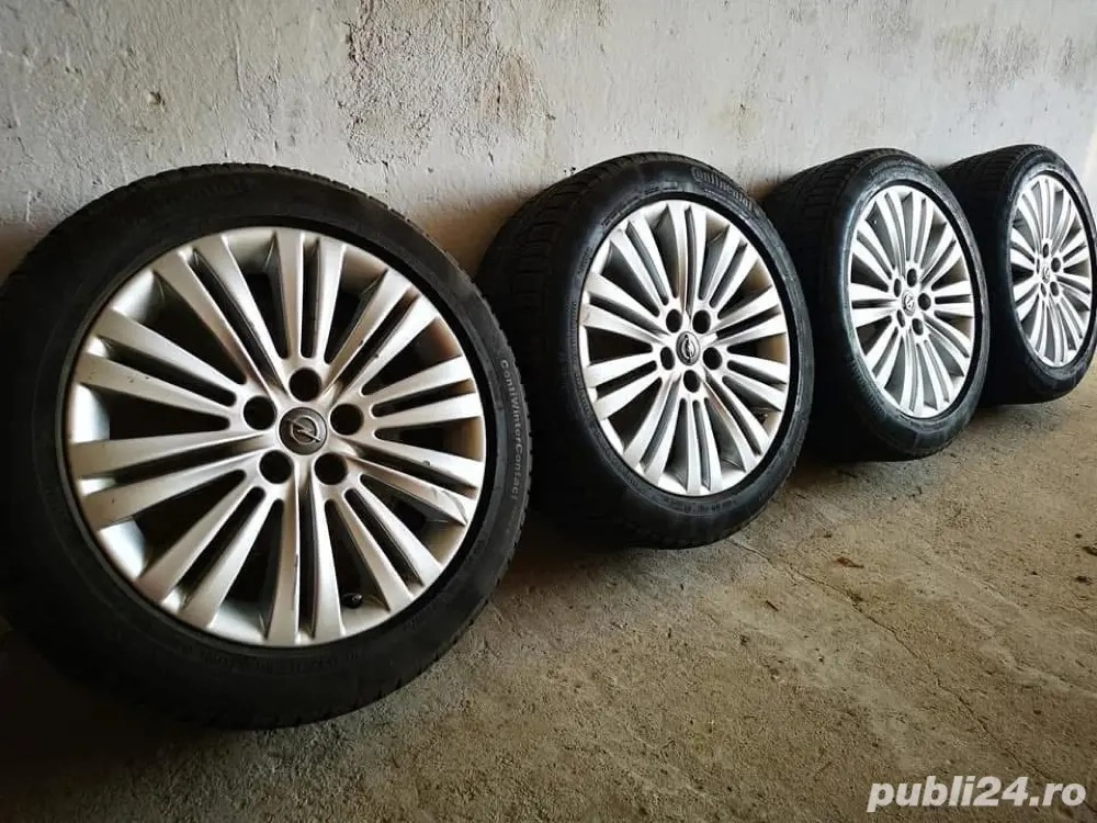Jante aliaj Opel 17"+anvelope iarna 215/50/17
