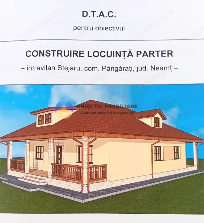 Casă PÂNGĂRAȚI la DN 15 cu vedere spre râul BISTRIȚA