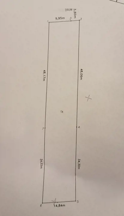 Teren intravilan, Suprafață 1.175 mp, 2 fronturi stradale, Albota, 