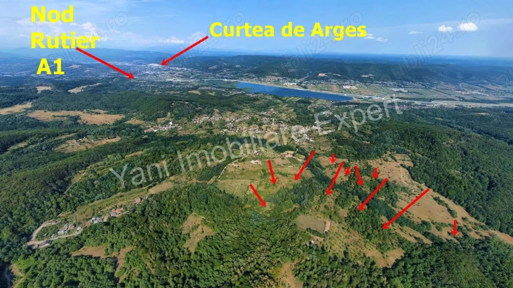 Teren de vânzare în comuna Băiculești, sat Valea lui Enache, județ Argeș.