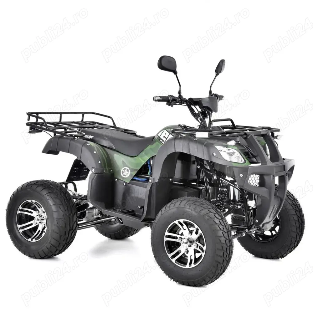 ATV electric Hecht Huron Army XXL 2200W 72V 52Ah cu diferential, roti 10 inch