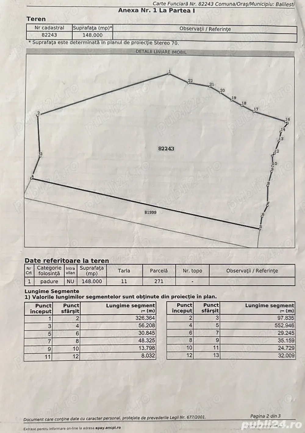 Vand padure 148.000 mp