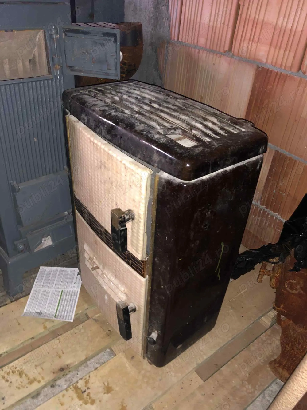 Soba cu Plita emailata Din Fonta 