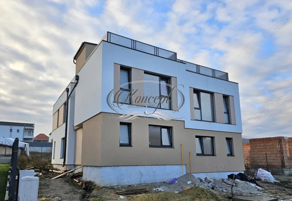 Duplex cu arhitectura moderna si curte privata in Floresti