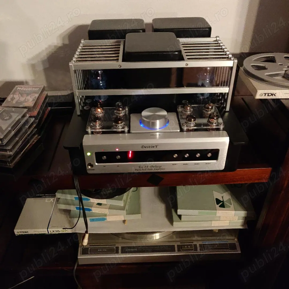Amplificator Destiny cu tuburi "EL34 de luxe"  2X50W telecomanda