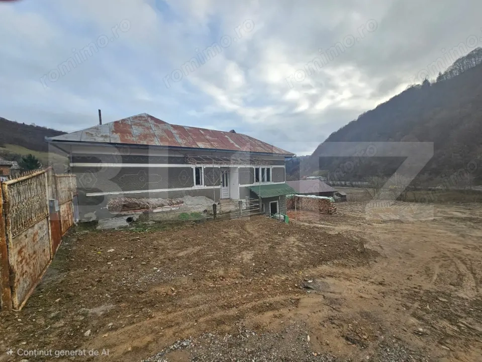 Casă cu 4 camere, demisol şi teren 300 mp, Mihoeşti, Câmpeni