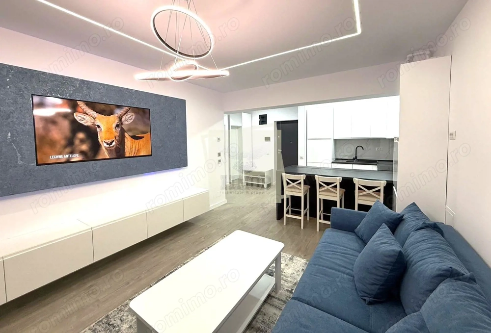 Apartament mobilat lux 55 mpu 2 camere parcare terasa in Evolution