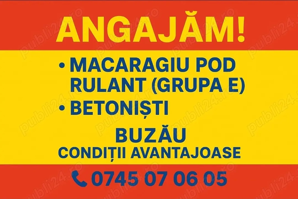 Macaragiu pod rulant si betonisti- fabrica Buzau