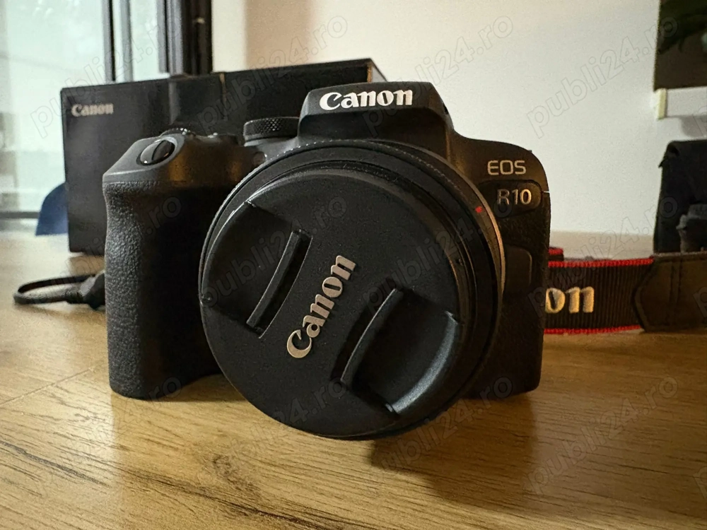 Aparat foto Canon EOS R10 + Obiectiv 18-45mm + Adaptor RF la EF EF-S