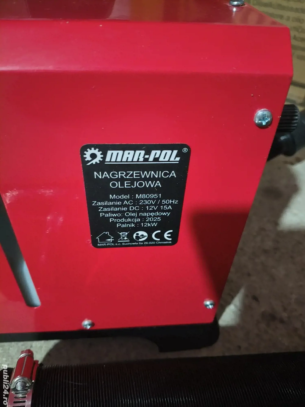 Sirocou Mar-Pol 12 kW, complet, ca nou 