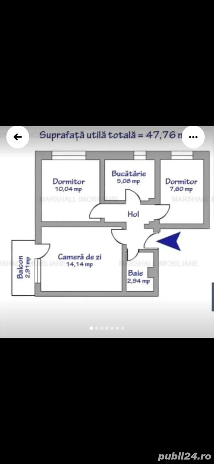 Vând Apartament, Etaj 4, Decomandat, 3 camere, Oraș Plopeni, Cartier Diana