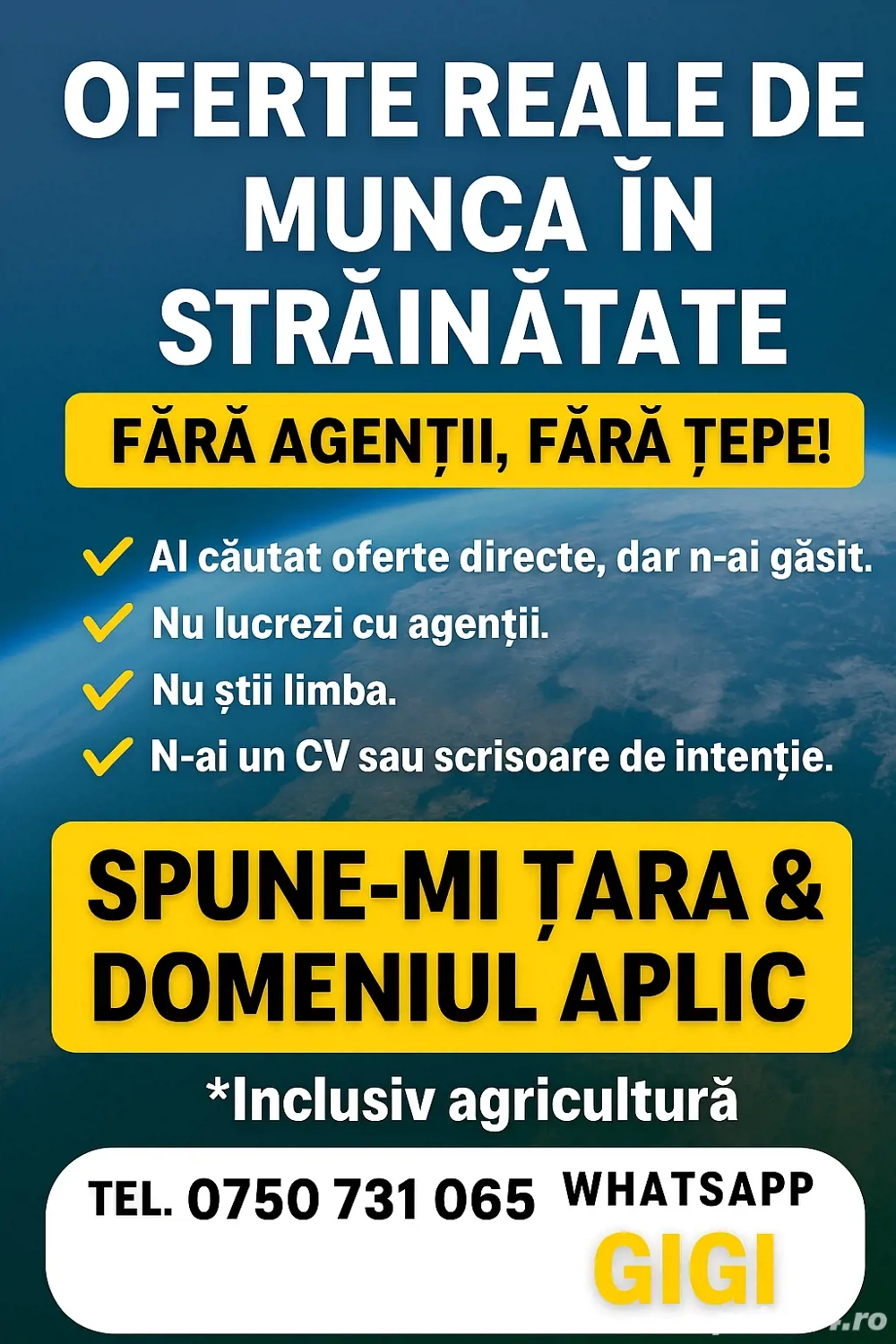 Munca Strainatate 2026