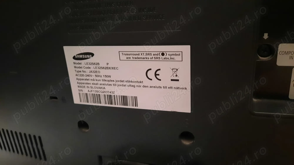 Vând tv samsung 81 cm