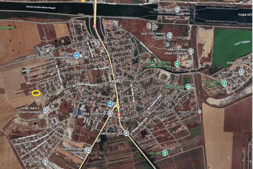  Teren de Vânzare   1000 mp, AGIGEA