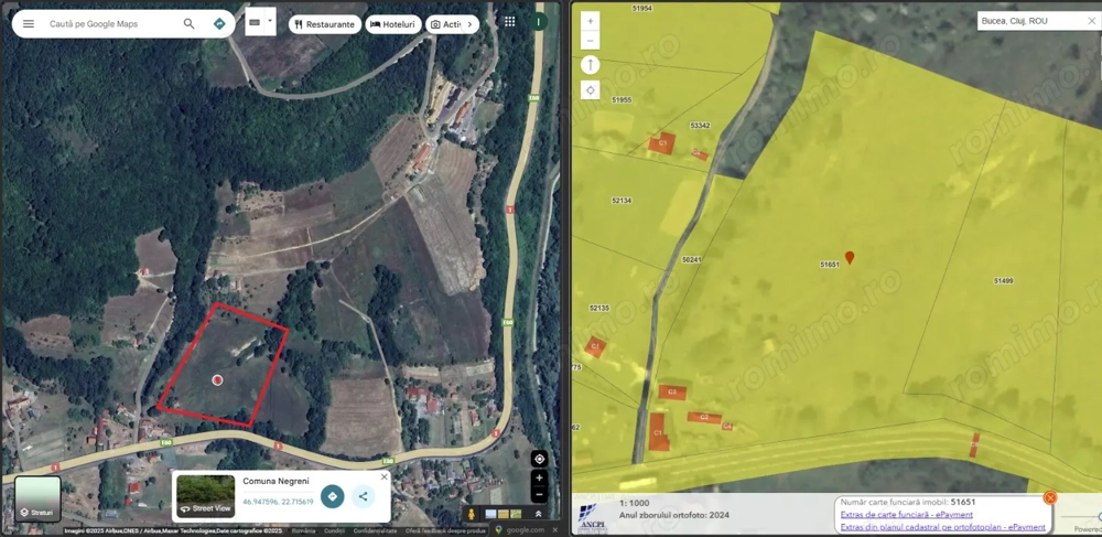 Teren intravilan in Bucea, 18.000mp