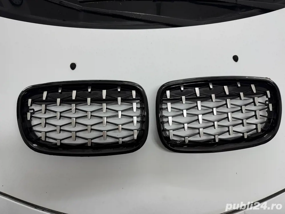 Grile Nari Diamond Style pentru BMW X5 E70 X6 E71 Negru Lucios