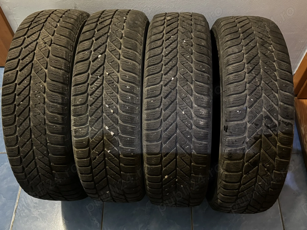 Set 7 cauciucuri iarna cu Dot vechi + 1 janta, 175/65 R14 82T