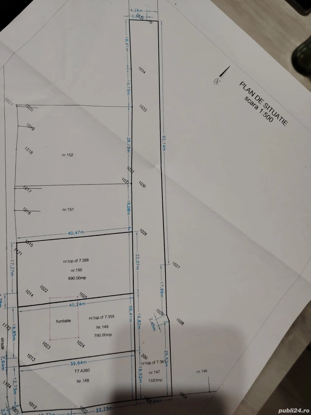 proprietar vând teren constructie