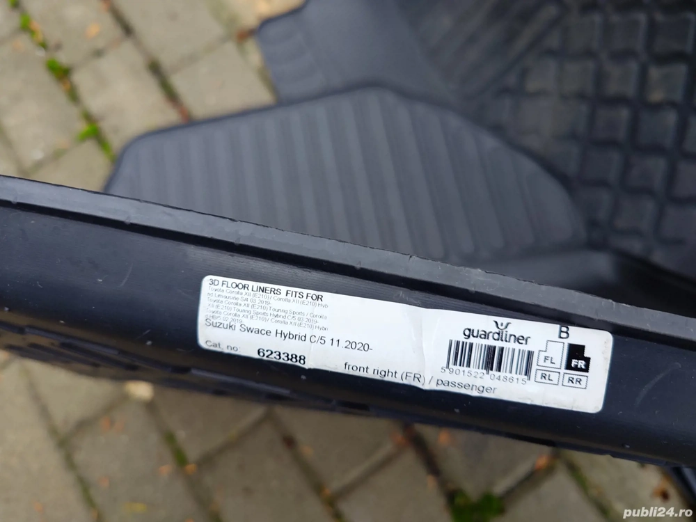 Set covorașe cauciuc, tip tăviță,Toyota Corolla/Swace