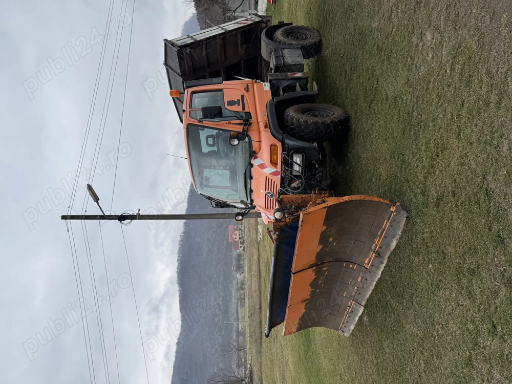 Vând unimog u 300 an 2005 cu lama de zăpadă și braț încărcător 