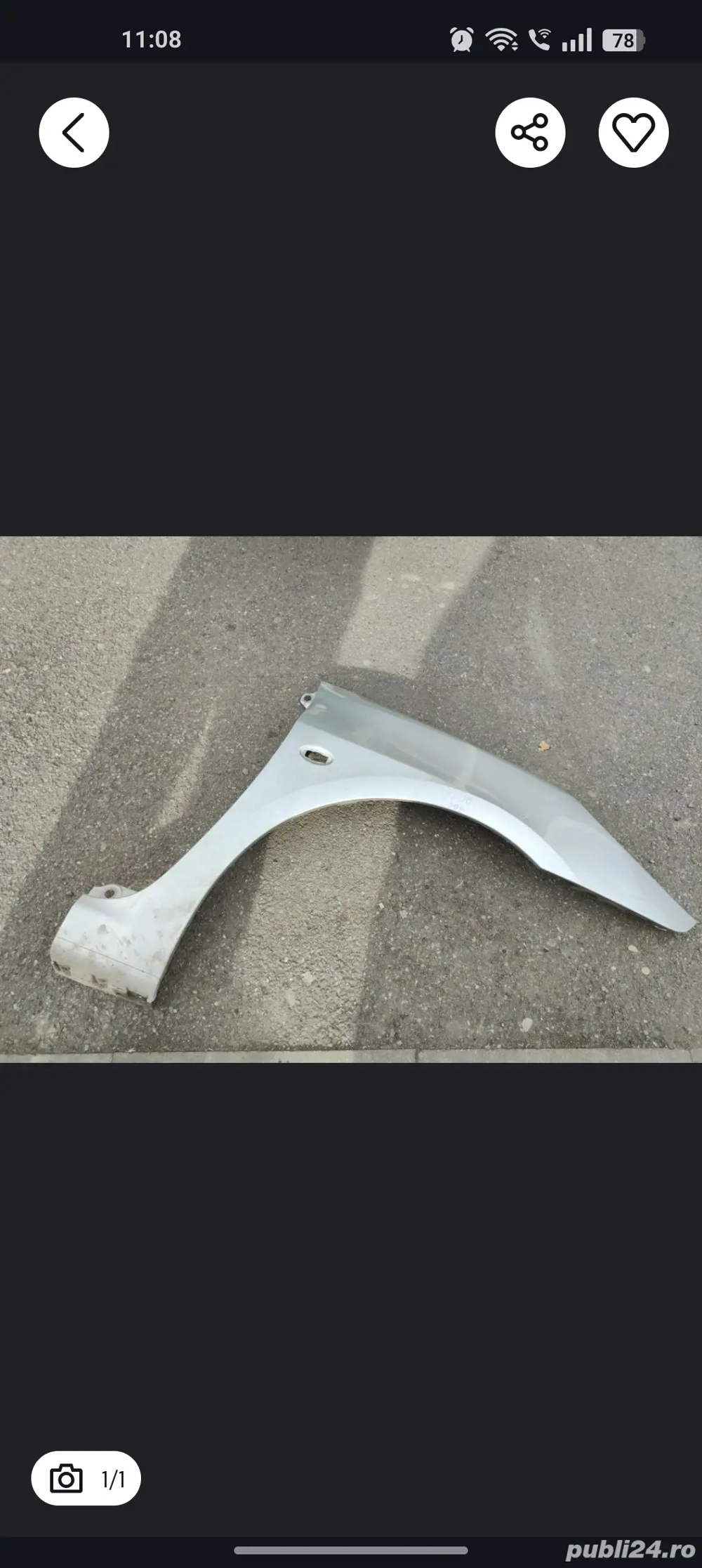 Vand aripa dreapta peugeot 307 