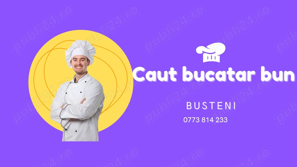 Angajam bucatar Busteni ( cu cazare)