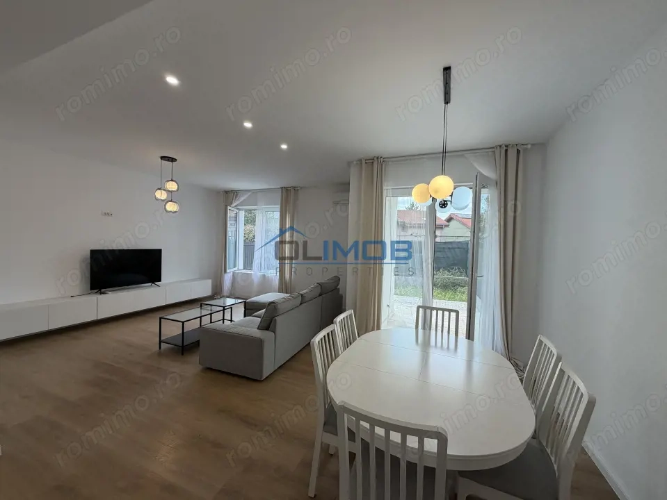 Vilă modernă cu 5 camere de închiriat în complex rezidential, Pipera 